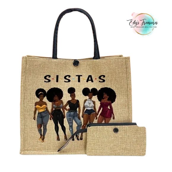 Handbags - New Women Sistas tote bag with Wristlet